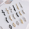 Alloy Joker Irregular Line Double Hole Pendant For Diy Handmade Jewelry Accessories With Electroplating