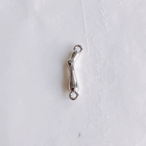 Alloy Joker Irregular Line Double Hole Pendant For Diy Handmade Jewelry Accessories With Electroplating