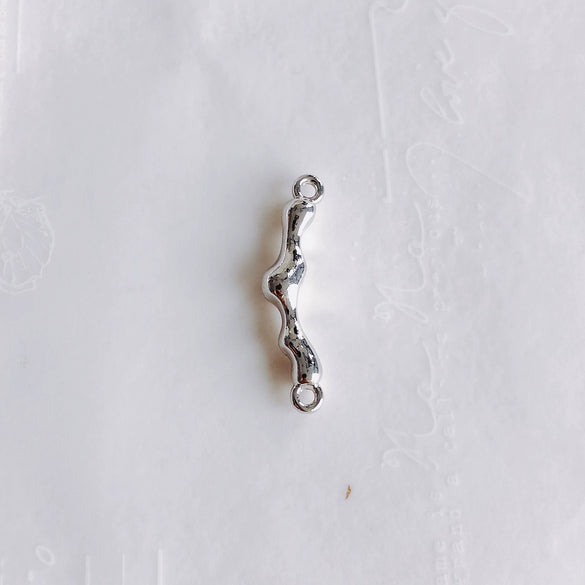 Alloy Joker Irregular Line Double Hole Pendant For Diy Handmade Jewelry Accessories With Electroplating