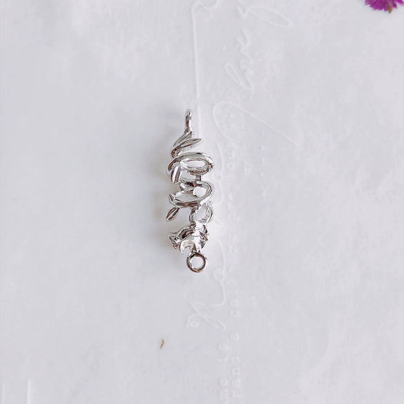 Alloy Joker Irregular Line Double Hole Pendant For Diy Handmade Jewelry Accessories With Electroplating