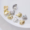 Alloy Joker Pearl Love Shell Pendant Diy Handmade Earrings Necklace Accessories With Electroplating And Animal Style