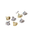 Alloy Joker Pearl Love Shell Pendant Diy Handmade Earrings Necklace Accessories With Electroplating And Animal Style