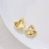 Alloy Joker Pearl Love Shell Pendant Diy Handmade Earrings Necklace Accessories With Electroplating And Animal Style