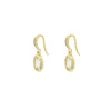 Alloy 14K Gold Plated Inlaid Zircon Geometric Sweet Design Women's Earrings