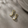 Alloy 14K Gold Plated Inlaid Zircon Geometric Sweet Design Women's Earrings