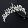 Alloy Kc Gold Electroplated Crystal Women's Crown Hair Accessories For Party
