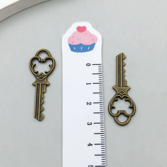 Alloy Key Jewelry Accessories Pendant For Diy Bracelet Necklace Keychain Earrings Electroplated