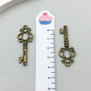Alloy Key Jewelry Accessories Pendant For Diy Bracelet Necklace Keychain Earrings Electroplated