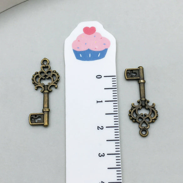 Alloy Key Jewelry Accessories Pendant For Diy Bracelet Necklace Keychain Earrings Electroplated