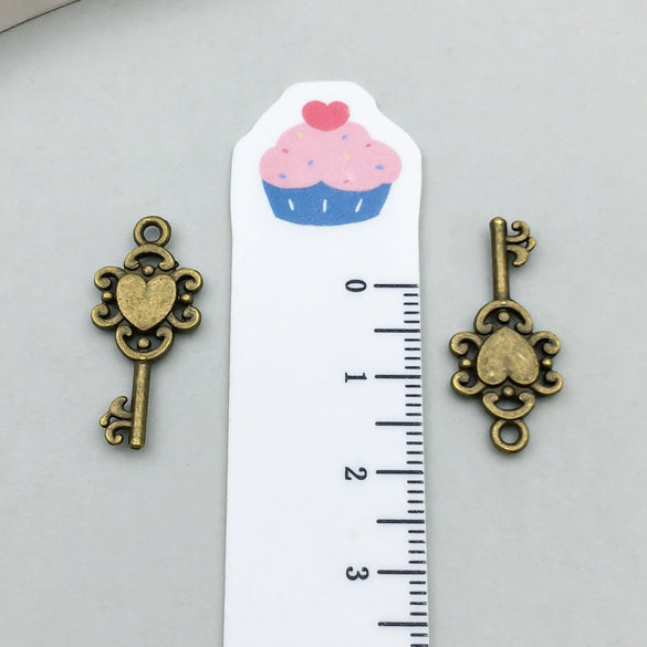Alloy Key Jewelry Accessories Pendant For Diy Bracelet Necklace Keychain Earrings Electroplated
