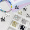 Alloy Kitten Pendant Handmade Jewelry Bracelet Necklace Beaded Accessories With Electroplating