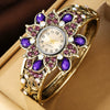 Alloy Lace Quartz Women's Watch With Diamond Encrusted And Round Dial