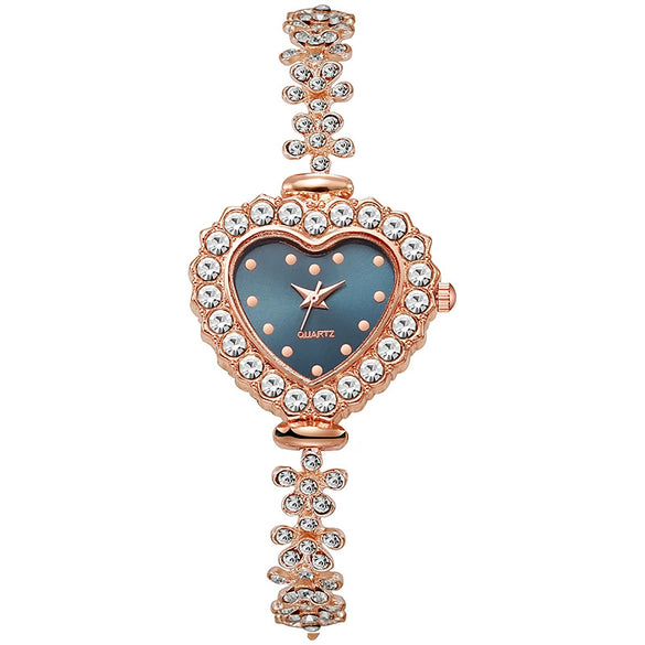 Alloy Ladies Heart Shaped Fashion Quartz Watch