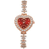 Alloy Ladies Heart Shaped Fashion Quartz Watch