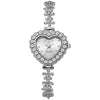 Alloy Ladies Heart Shaped Fashion Quartz Watch