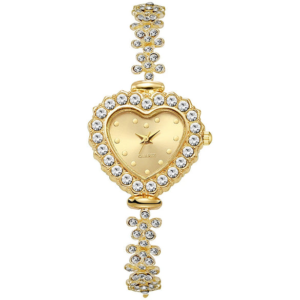Alloy Ladies Heart Shaped Fashion Quartz Watch