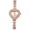 Alloy Ladies Heart Shaped Fashion Quartz Watch