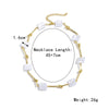 Alloy Ladies Necklace With Flowers Pattern And Electroplating Treatment Box Chain Style Original Design