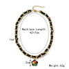 Alloy Ladies Necklace With Flowers Pattern And Electroplating Treatment Box Chain Style Original Design