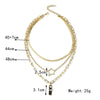 Alloy Ladies Necklace With Flowers Pattern And Electroplating Treatment Box Chain Style Original Design