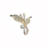 Alloy Leaf Brooch Electroplated For Women And Men