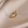 Alloy Leaf Brooch Original Design Electroplated For Women