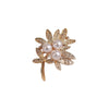 Alloy Leaf Rhinestone Brooch Electroplating Minimalist Women's Jewelry