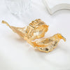 Alloy Leafshaped Electroplated Hip Hop Women's Bracelet With Plant Flowers Style