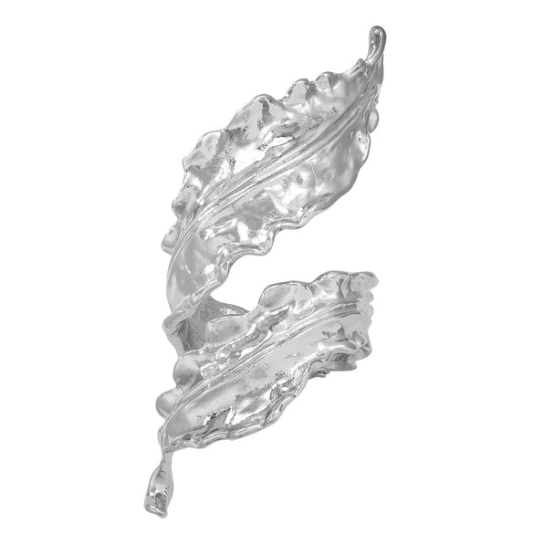 Alloy Leafshaped Electroplated Hip Hop Women's Bracelet With Plant Flowers Style