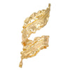 Alloy Leafshaped Electroplated Hip Hop Women's Bracelet With Plant Flowers Style