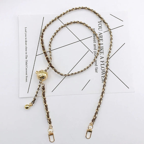 Alloy Leather Crossbody Phone Case Accessories Handmade Handwoven Chain