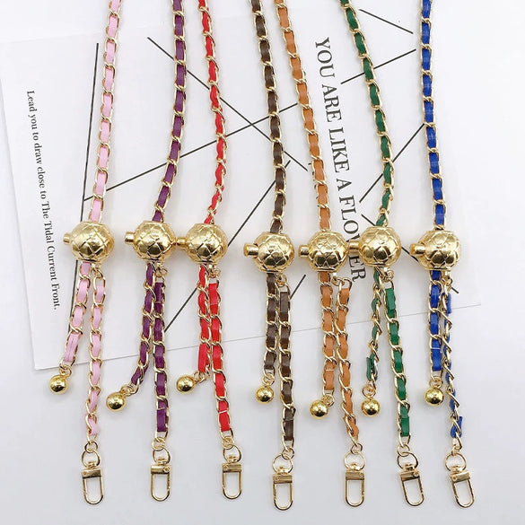 Alloy Leather Crossbody Phone Case Accessories Handmade Handwoven Chain