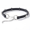 Alloy Leather Fashion Collar Necklace Choker With Geometric Design For Women
