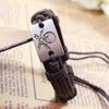 Alloy Leather Men's Bracelet With Ghost Skull Pattern And Electroplating Treatment Fashion Style