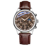 Alloy Leather Men's Business Quartz Watch Waterproof With Pin Buckle And Round Dial
