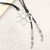 Alloy Leather Rope Fashion Clavicle Chain With Hollow Flower Design And Electroplating Treatment For Women