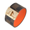 Alloy Leather Wide Bracelet With Geometric Pattern For Women Electroplated Punk Style Jewelry