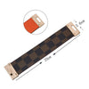 Alloy Leather Wide Bracelet With Geometric Pattern For Women Electroplated Punk Style Jewelry