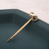 Alloy Letter Bangs Hair Clip Jewelry Gold Inlaid