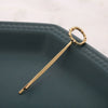 Alloy Letter Bangs Hair Clip Jewelry Gold Inlaid