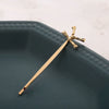 Alloy Letter Bangs Hair Clip Jewelry Gold Inlaid