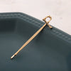 Alloy Letter Bangs Hair Clip Jewelry Gold Inlaid
