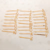 Alloy Letter Bangs Hair Clip Jewelry Gold Inlaid