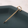 Alloy Letter Bangs Hair Clip Jewelry Gold Inlaid
