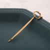 Alloy Letter Bangs Hair Clip Jewelry Gold Inlaid