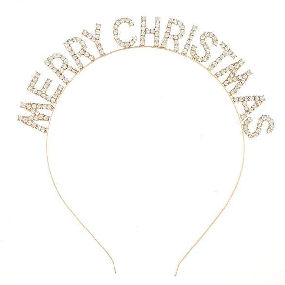 Alloy Letter Headband Hair Accessories Electroplated For Women