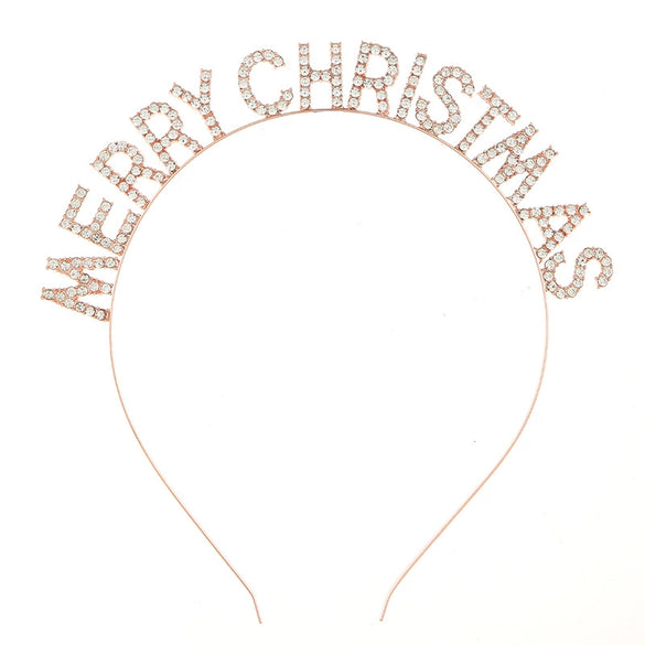 Alloy Letter Headband Hair Accessories Electroplated For Women