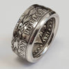 Alloy Letter Pattern Ring With Electroplating Sweet And Cool Style Unisex Jewelry