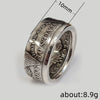 Alloy Letter Pattern Ring With Electroplating Sweet And Cool Style Unisex Jewelry