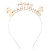 Alloy Letter Style Electroplated Hair Accessories Hairband For Girl Party Christmas Headdress